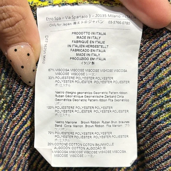 Etro Milano Long Cardigan Size 40